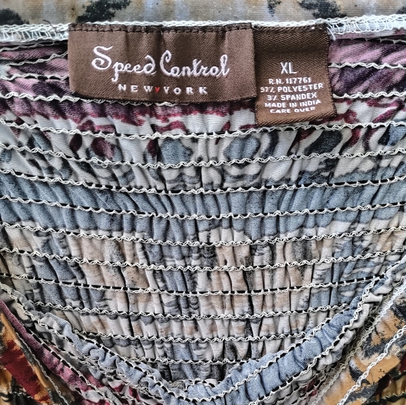 Speed Control New York - Strapless sundress with scrunch top. Size- XL - Picture 3 of 5